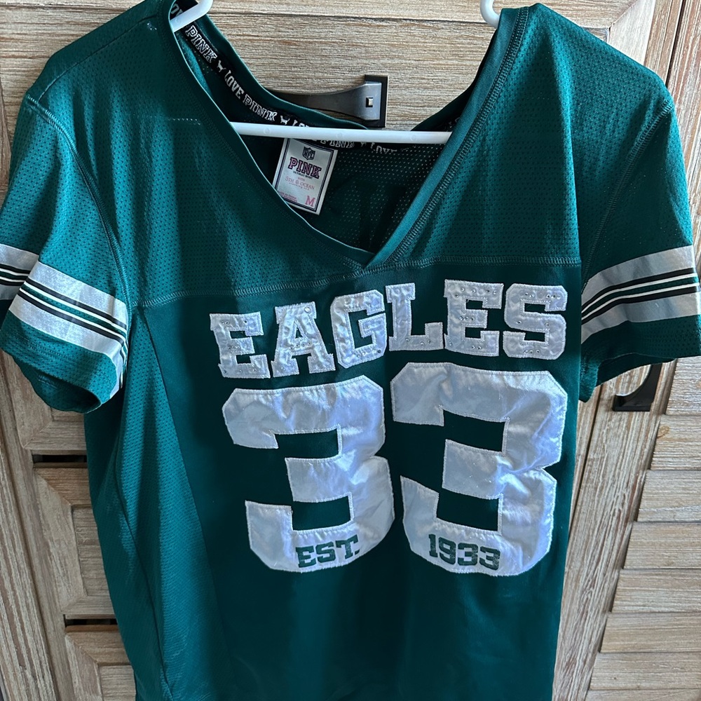 Vintage PINK Victoria's Secret NFL Collection Philadelphia Eagles Jersey